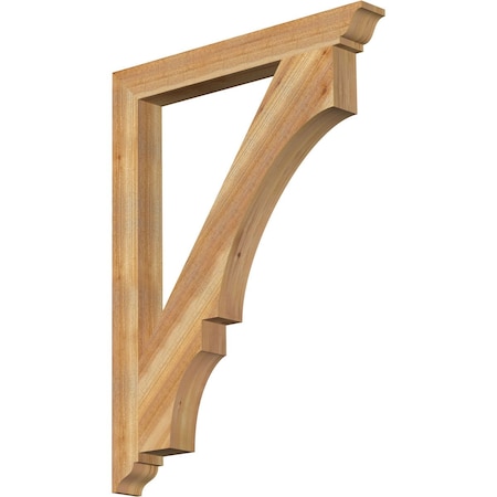 Balboa Traditional Rough Sawn Bracket, Western Red Cedar, 4"W x 36"D x 48"H